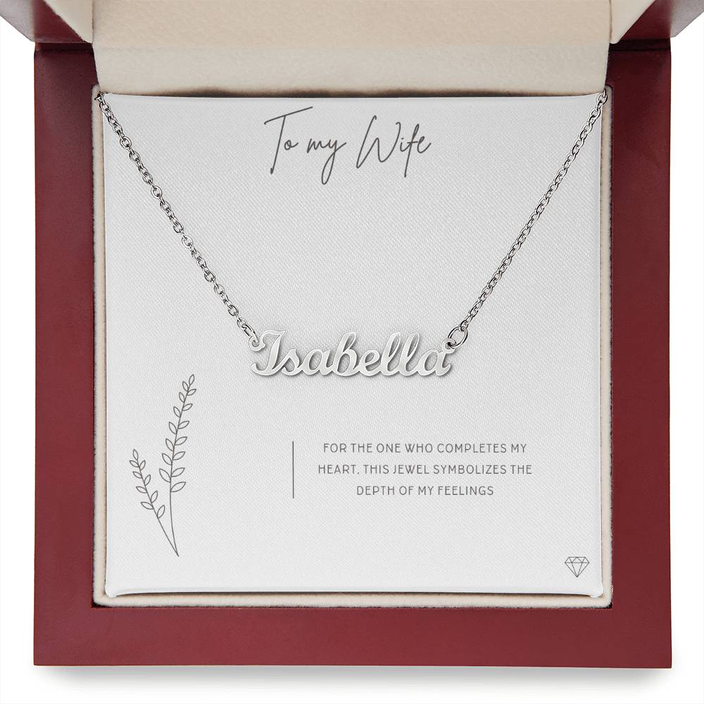 "Endless Elegance" Personalized Name Necklace