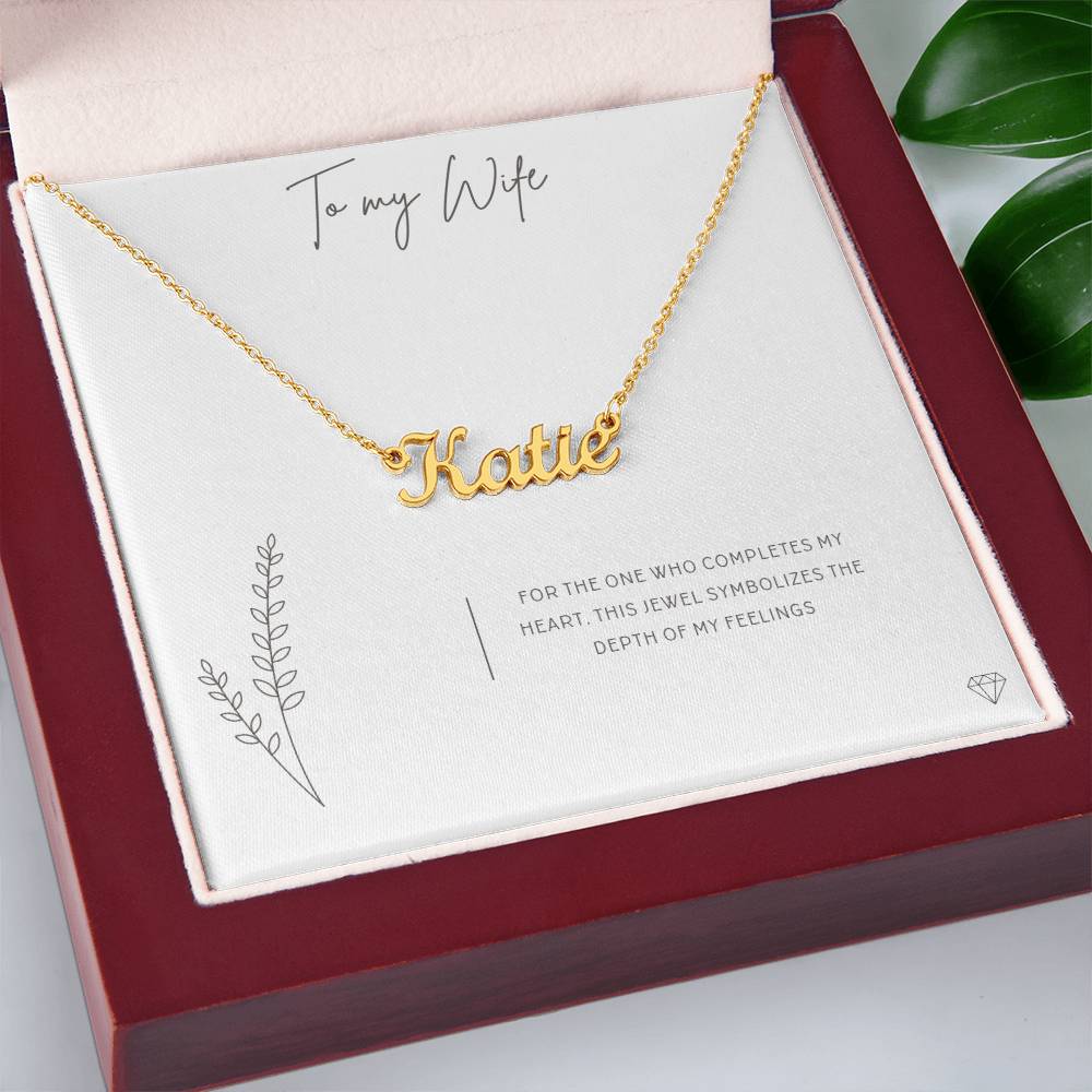 "Endless Elegance" Personalized Name Necklace